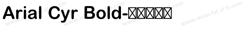Arial Cyr Bold字体转换